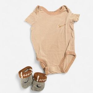 Nike Striped Baby Onesie with Booties
